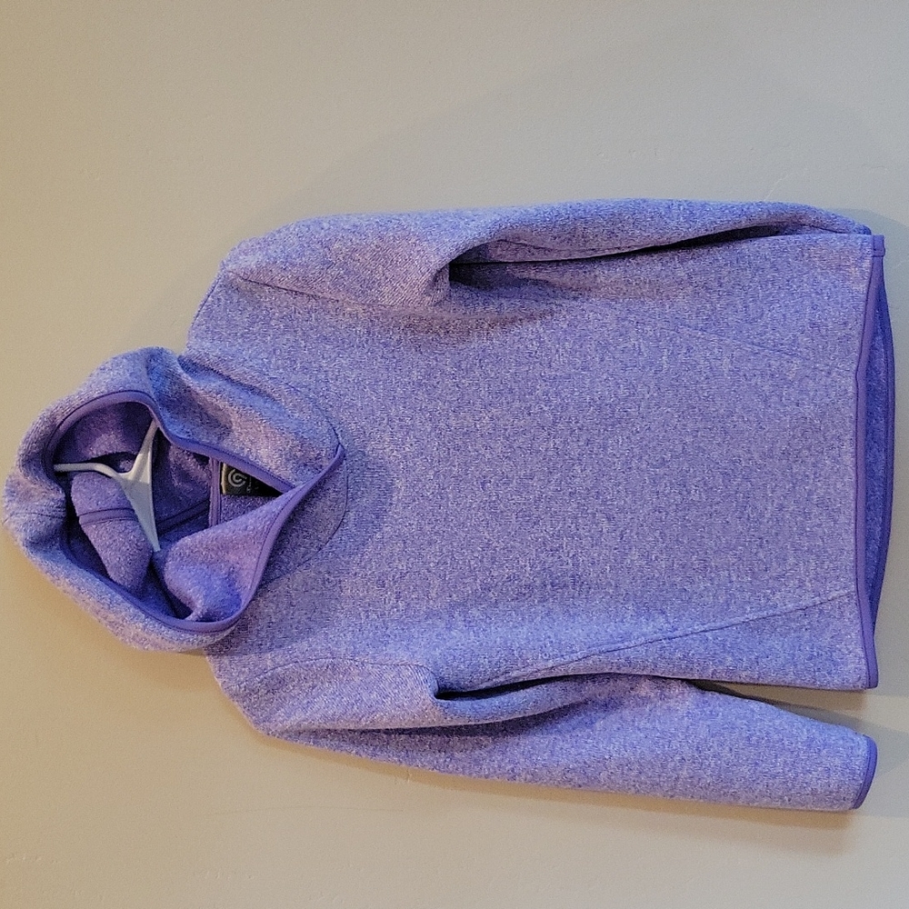 Champion light purple hoodie, sweater material,size large 10/12